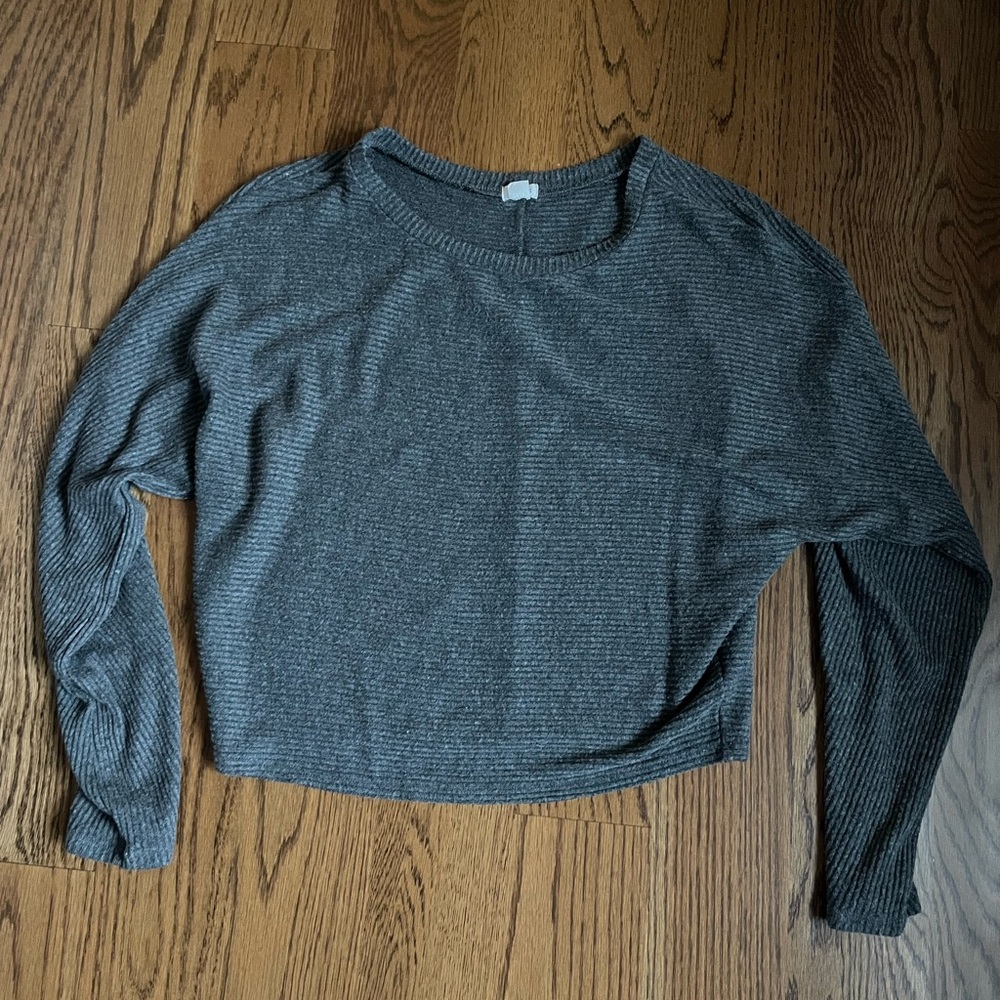 Gray Loose Long Sleeve